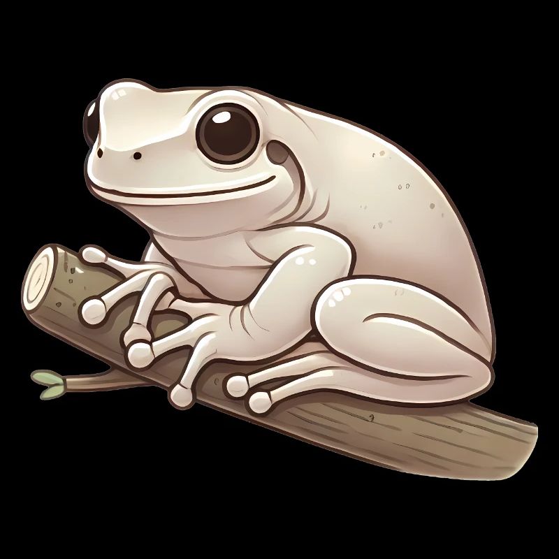 Realistic Tree Frog Soft Illustration