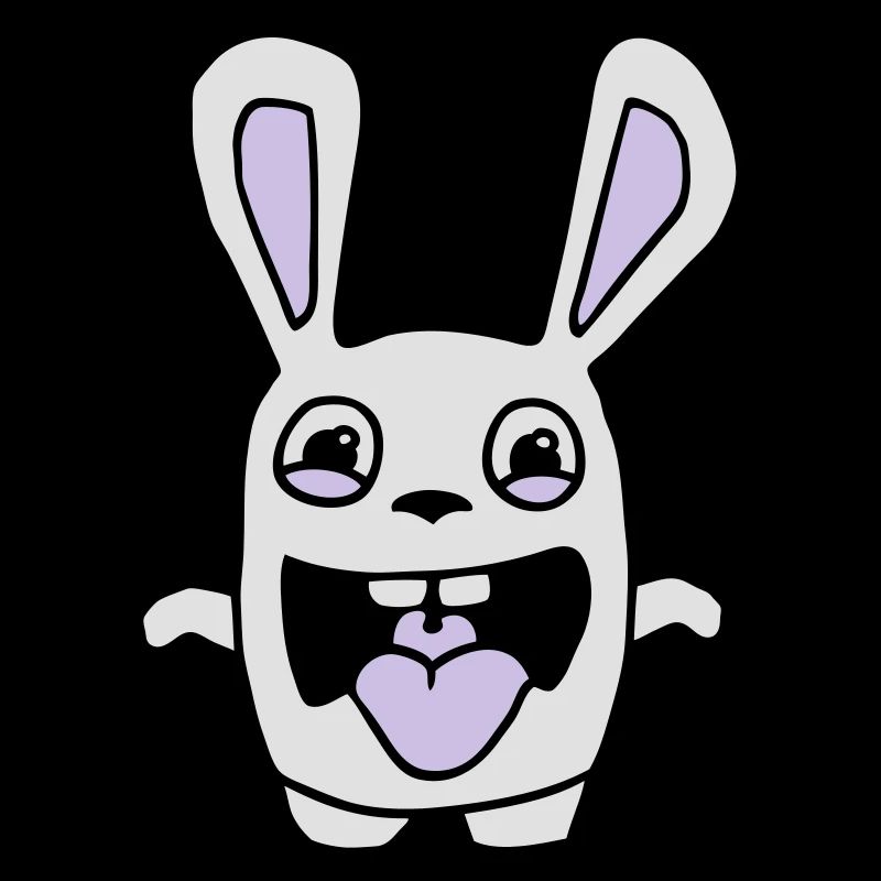 drawing cute rabbit stupid comic style cartoon fun