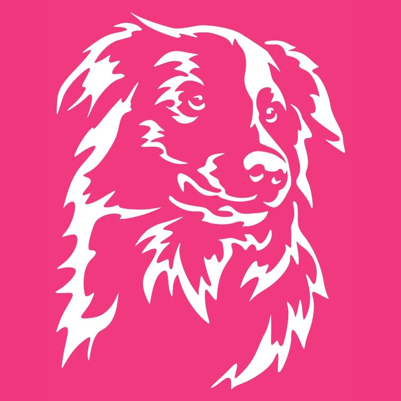 Border Collie Head "Black Edition"