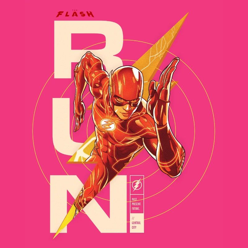The Flash Lettering RUN.