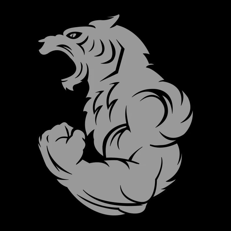 strong tiger wolf