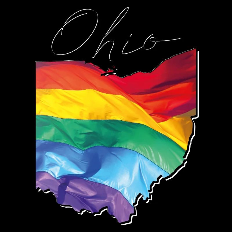 Ohio (USA) | echte Flagge | LGBTQIA+ Script