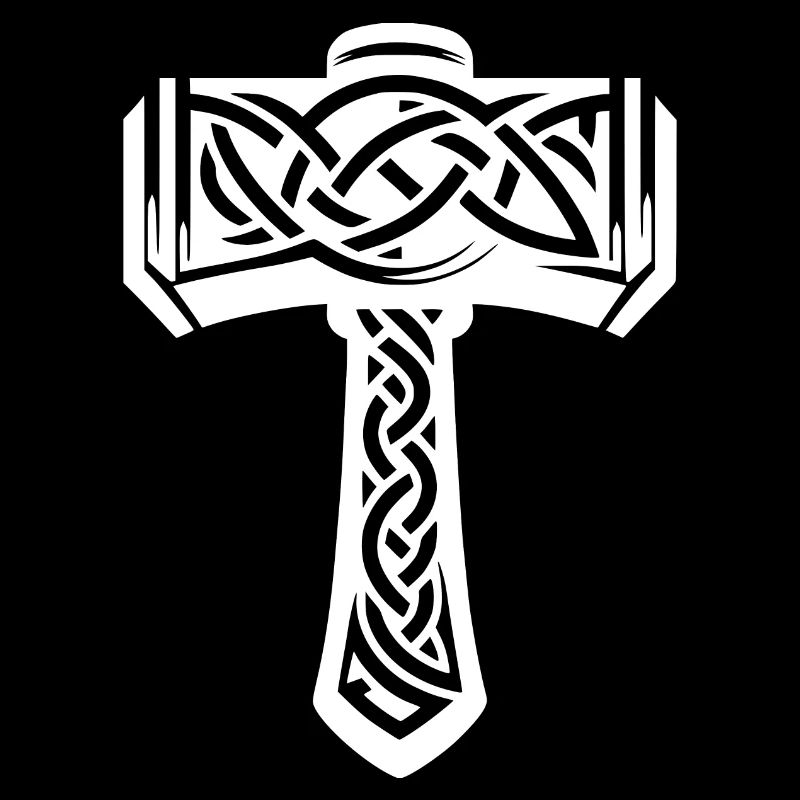 Hammer in extraordinary Celtic knots