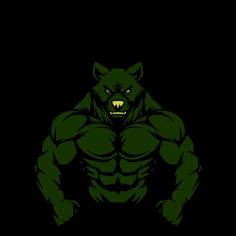 Bear Comic Gym Beast