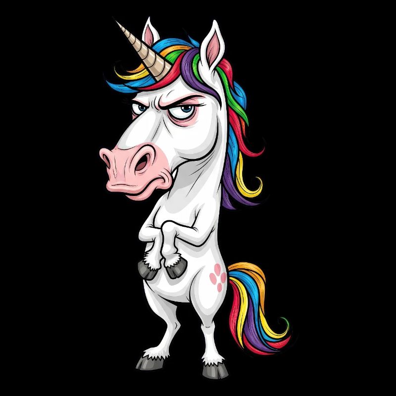 Genervtes Einhorn: Schlechter Tag heute!