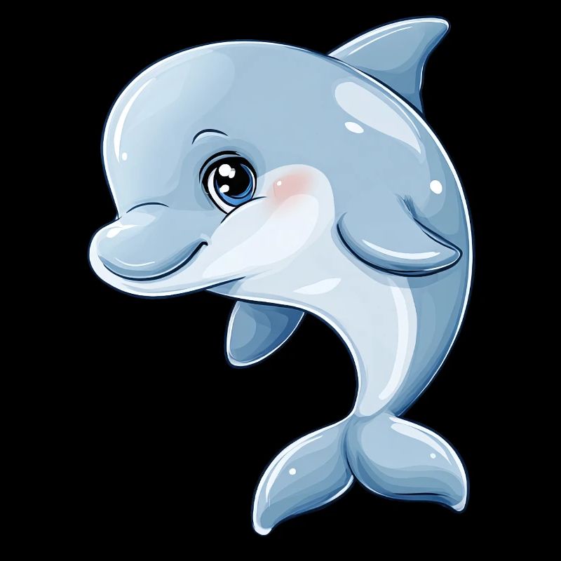 Mignon bébé dauphin