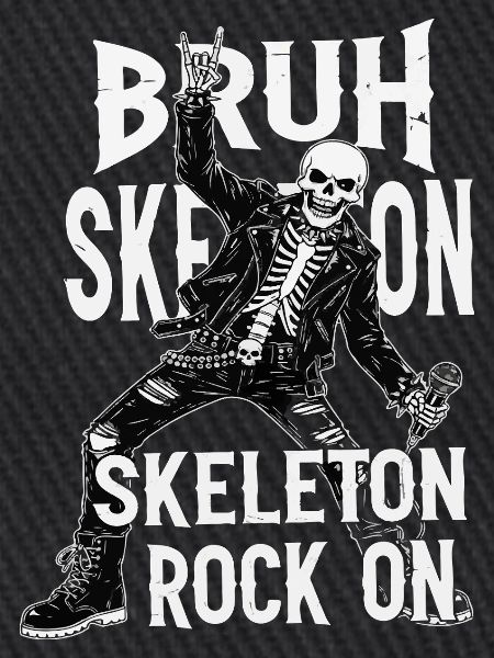 Skelett Rock Leder Punk