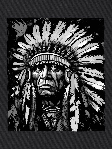 Apache Indianer Häuptling Totenkopf