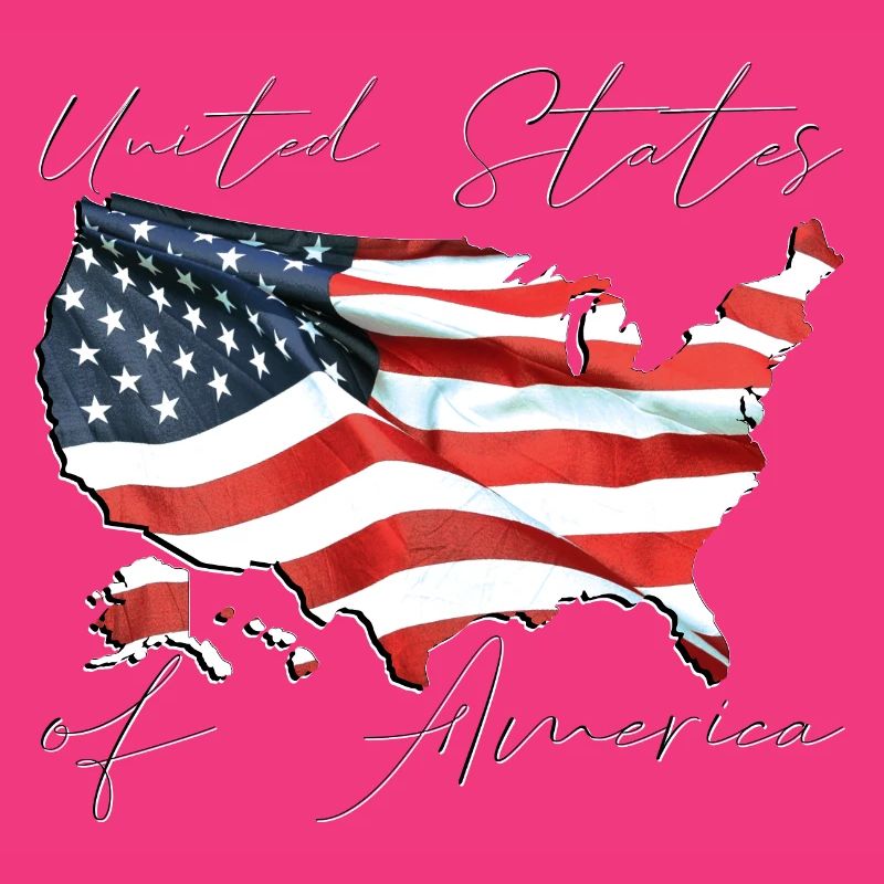 United States | Real Flag | Flag Map Script