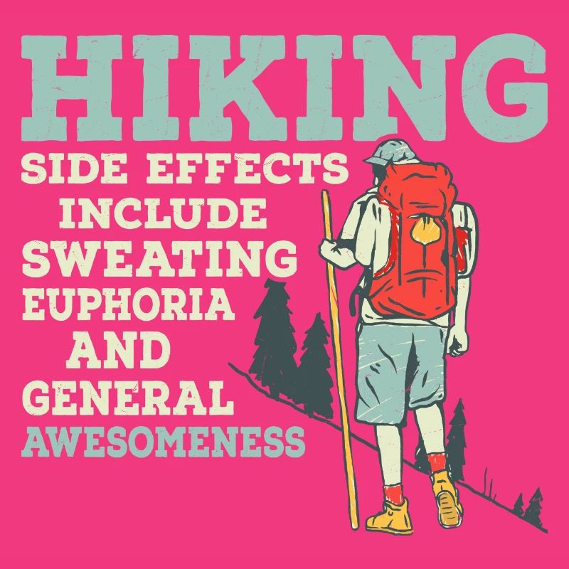 Hiking Side Effects Include Sweating Mountain Hike