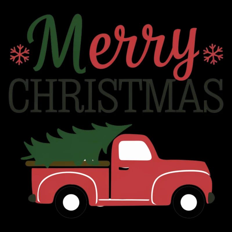 Merry Christmas - Auto mit Weihnachtsbaum