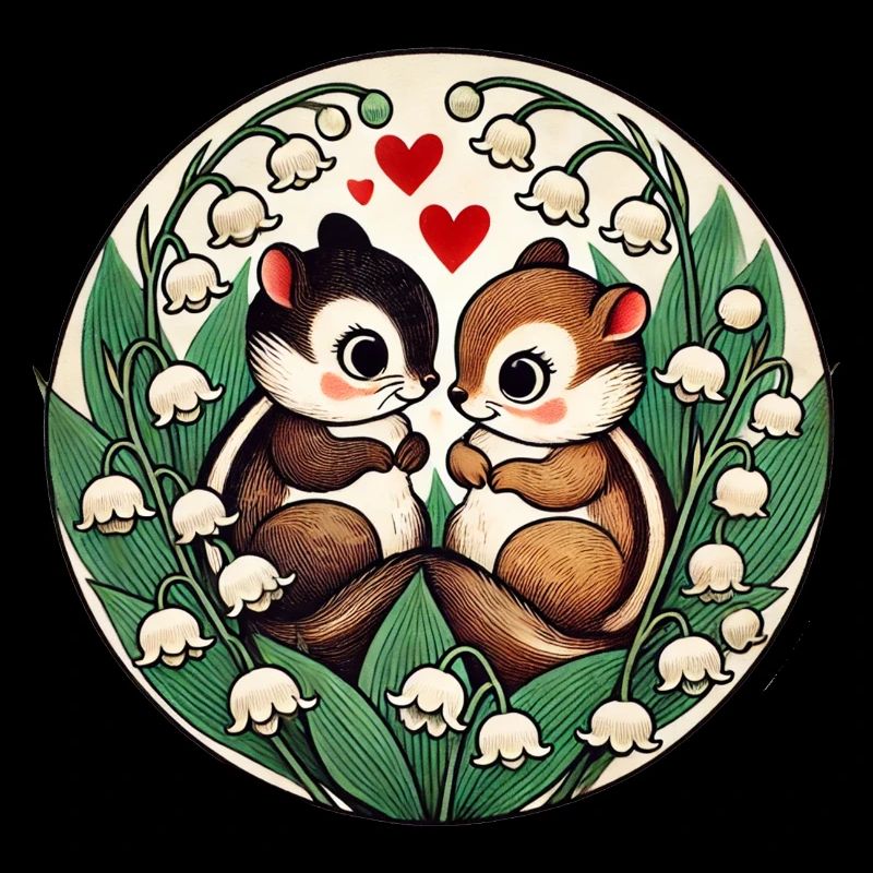 Streifenhörnchen-Liebe
