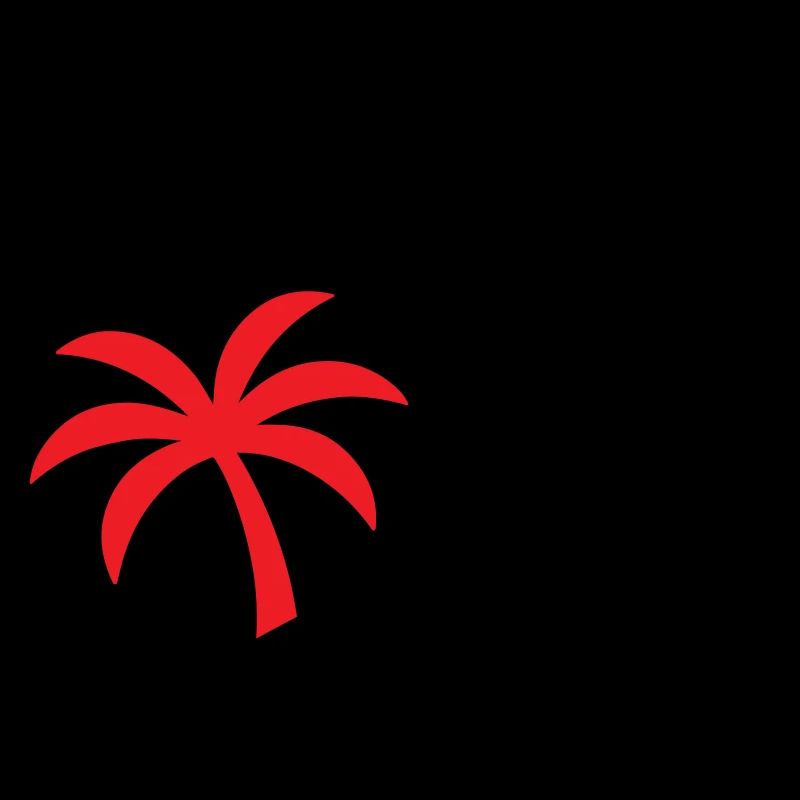 Palm Tree Symbol Beach