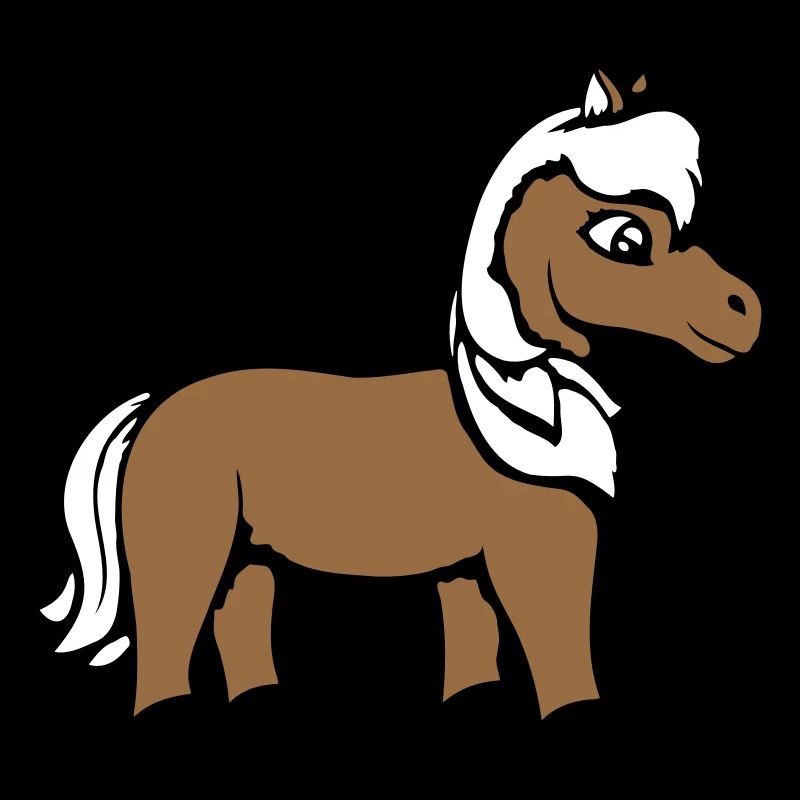 Pferd Süß Pony Fohlen Pferdemädchen Niedlich Comic