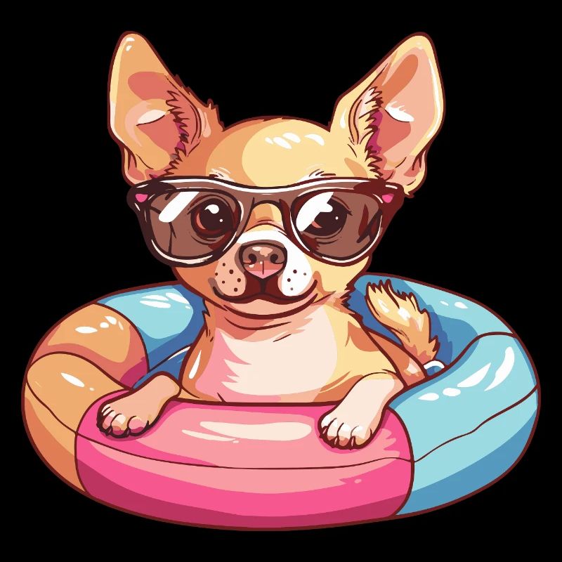 Chihuahua Dog Comic Cool