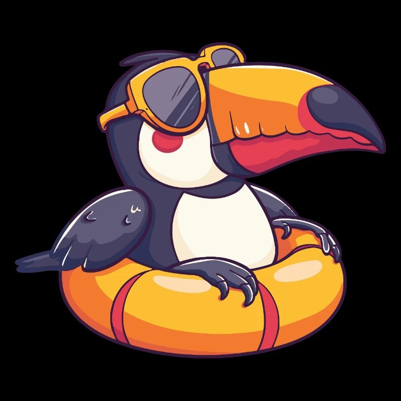 Tukan Vogel Comic Cool