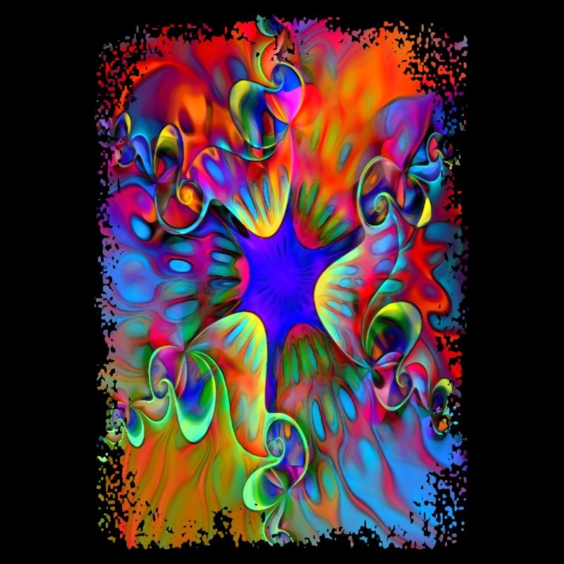 flower power psychédélique