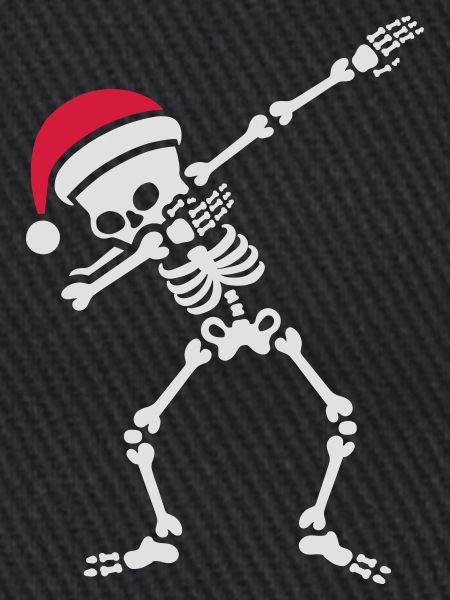 Santa dab / dabbing skeleton