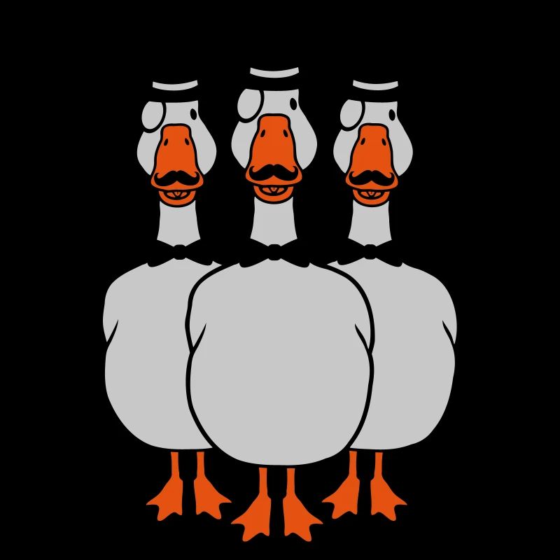 3 Monokel Brille Gänse