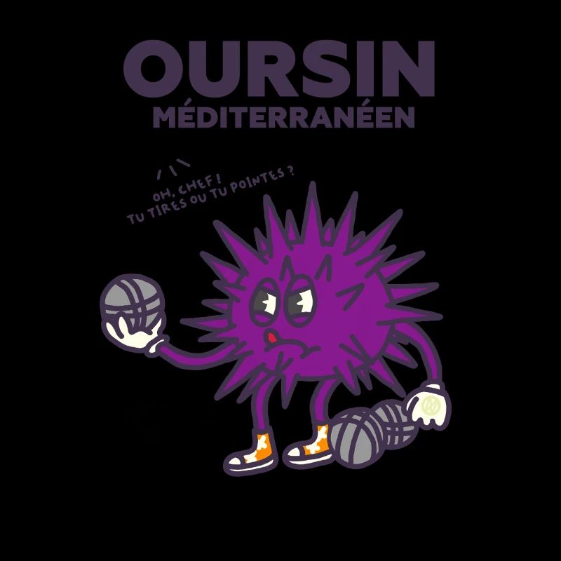 Oursin pétanque méditerranéean