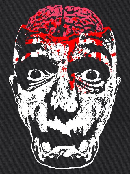 Blutiges Zombie-Gesicht