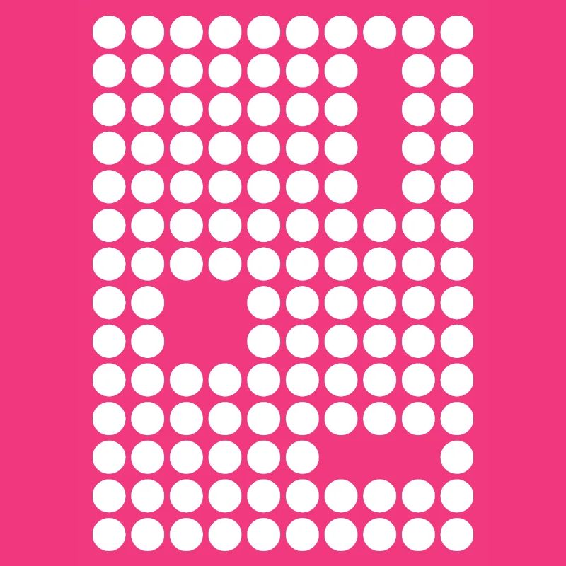 Dot Mosaic Geometric Grid