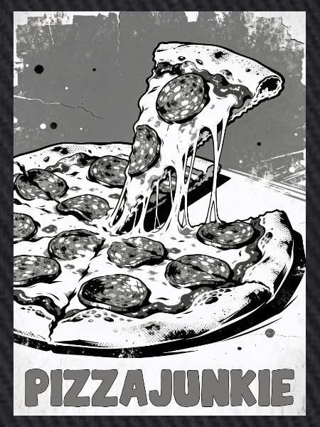 Pizzajunkie Slice Graphic