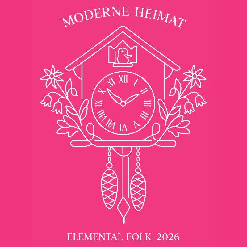 Modern Home Cuckoo Clock Elemental Folk