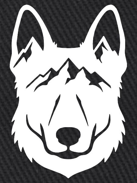 Mountain Wolf Line Kunst