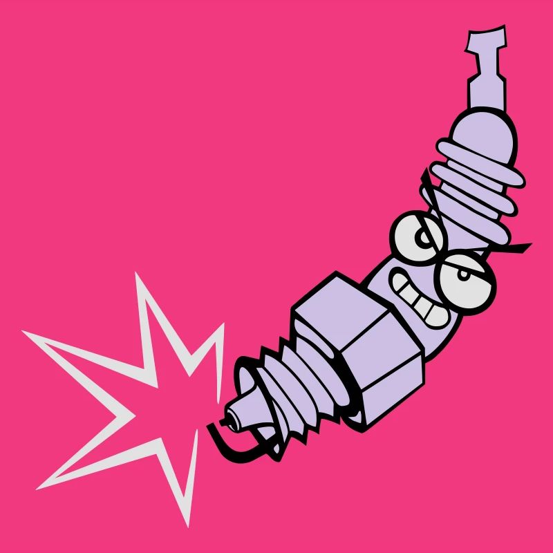 Spark plug with color changing function