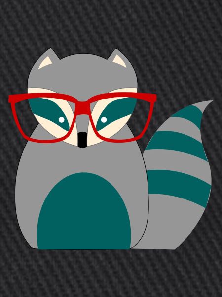 Waschbär Nerd