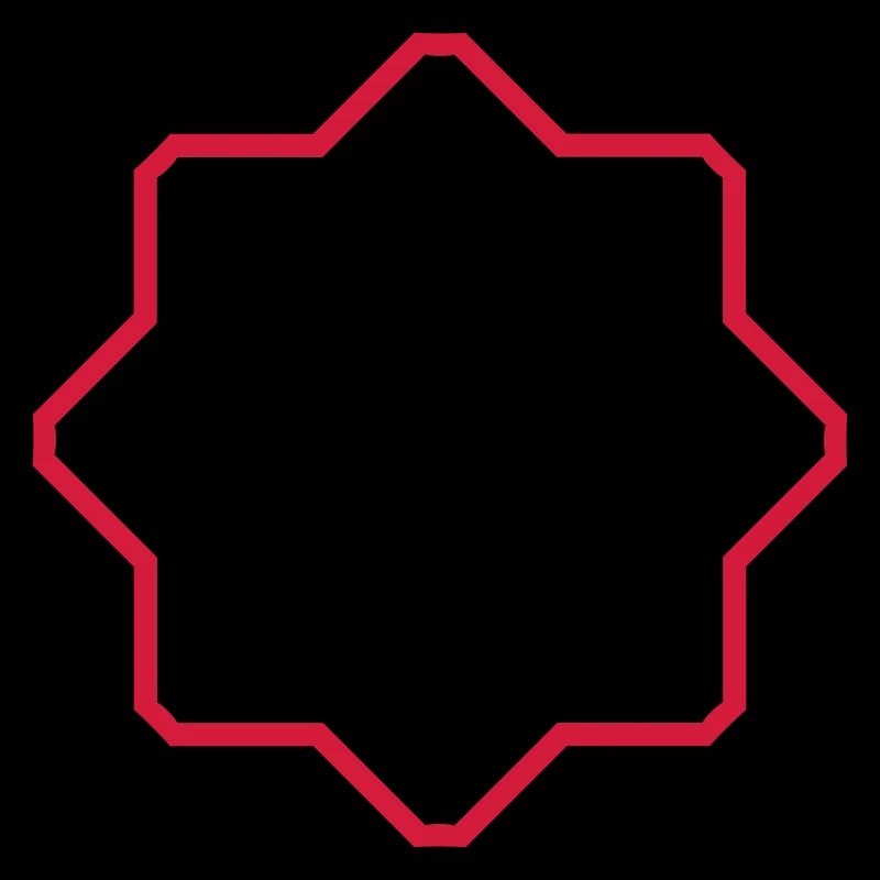 red star border frame text field write n