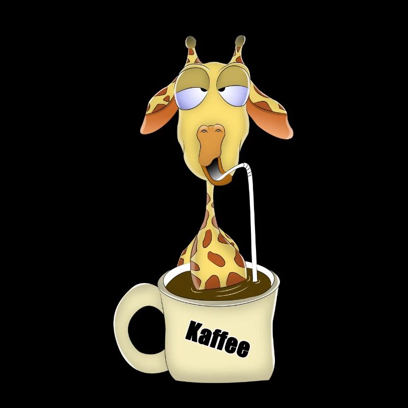 Giraffe im Kaffeepool