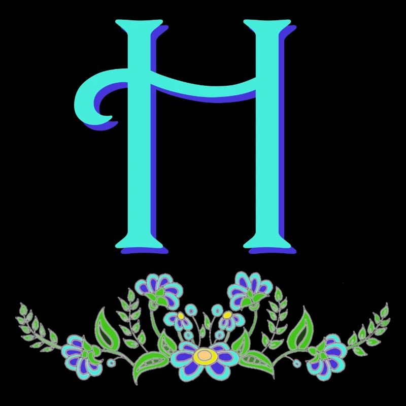 fleur bleue h