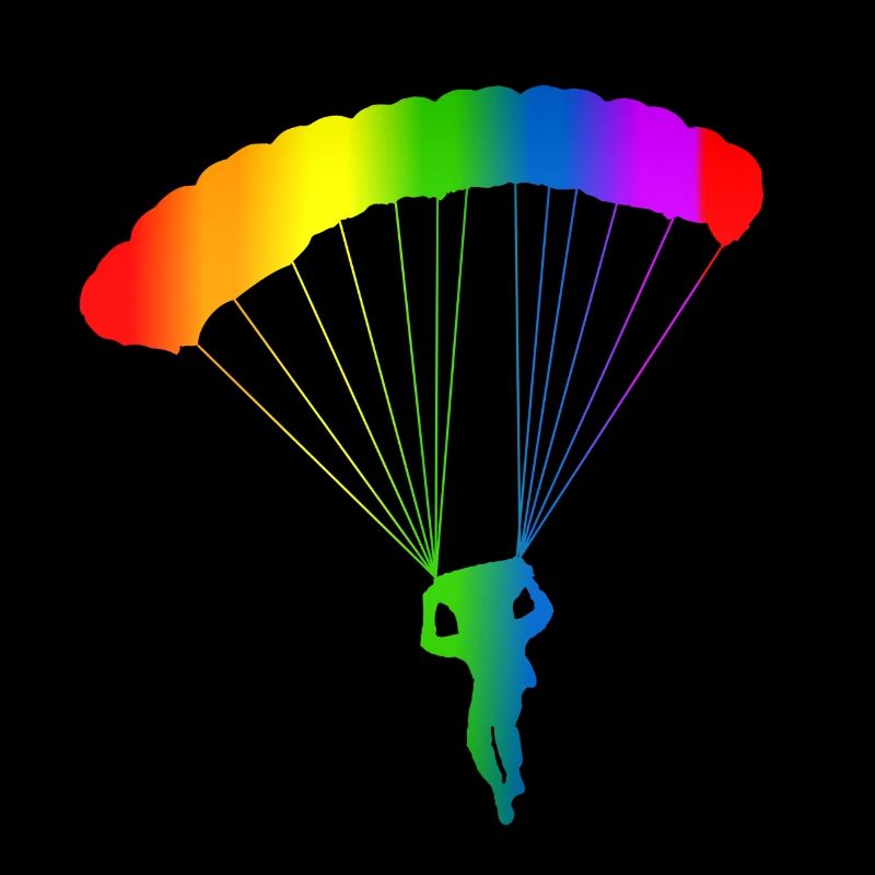 Bunter Fallschirm Regenbogen