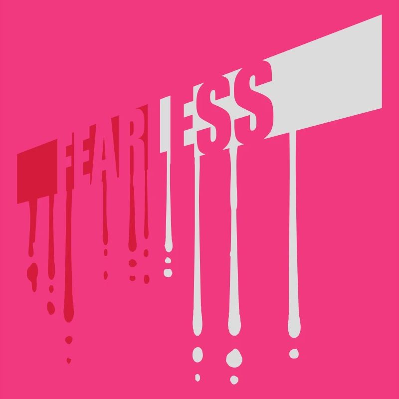 fearless Text Quote Design