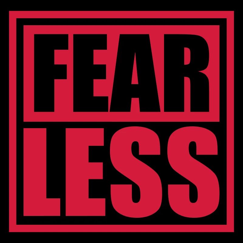 fearless Text Quote Design