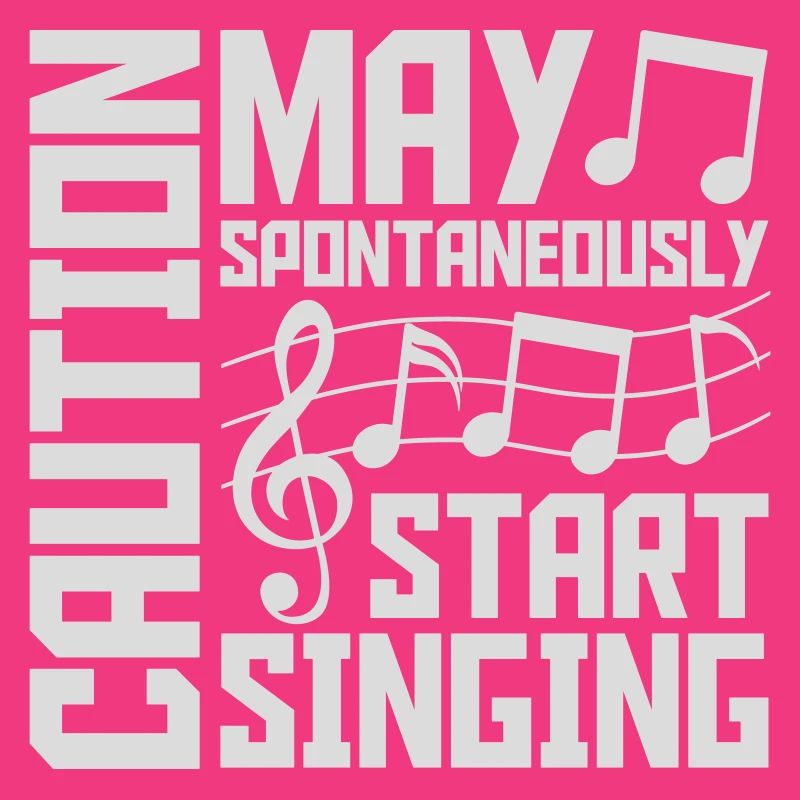 may spontaneously start singing