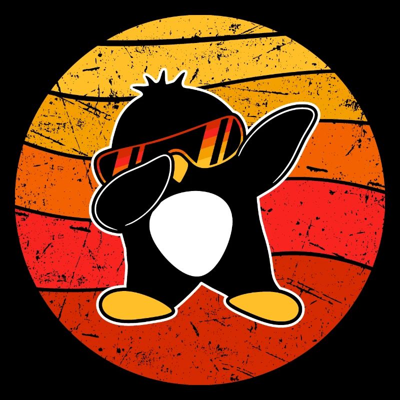 Lustiger Dabbing Pinguin Cool Dab Dance Tanz Pose