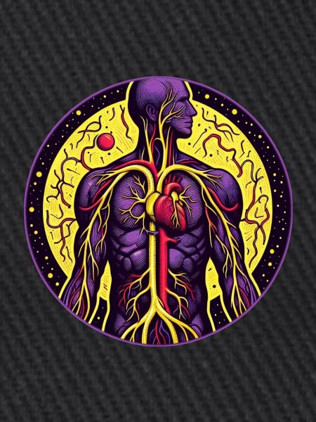 Lebendiges anatomisches Herz