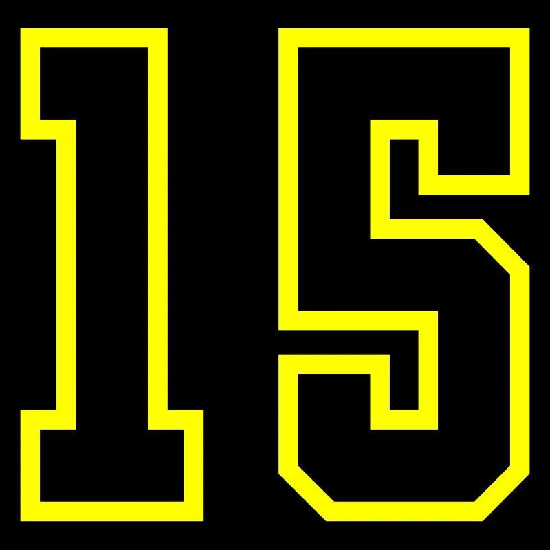 15 Number Jersey