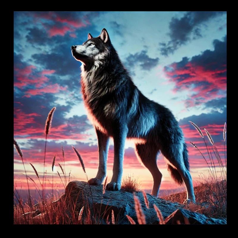 Wolf sunset