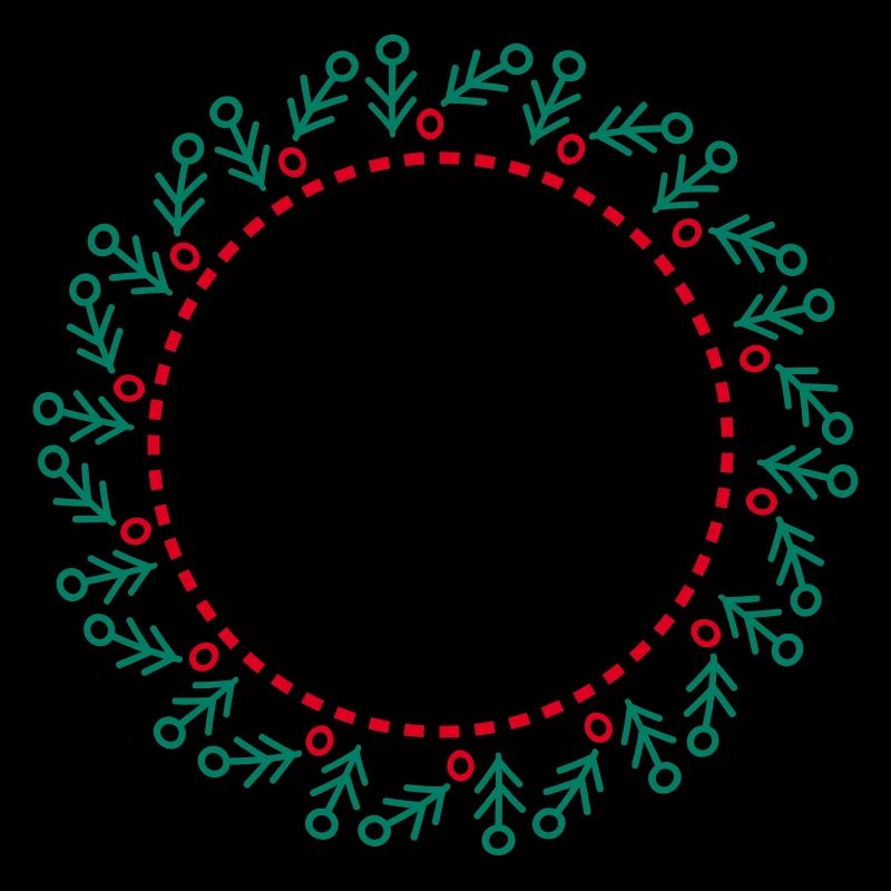 Neujahrs- und Weihnachtskranz