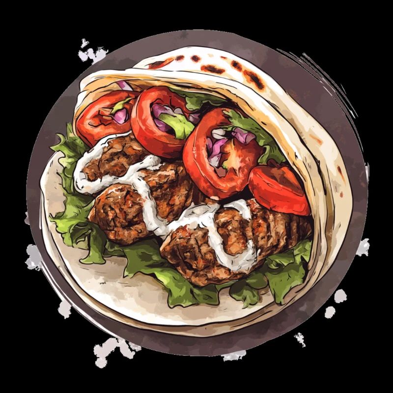 Delicious kebab wrap – pure enjoyment!