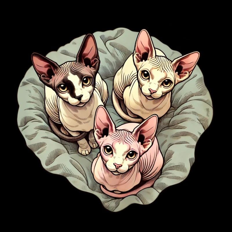 Trio Sphynxkitten