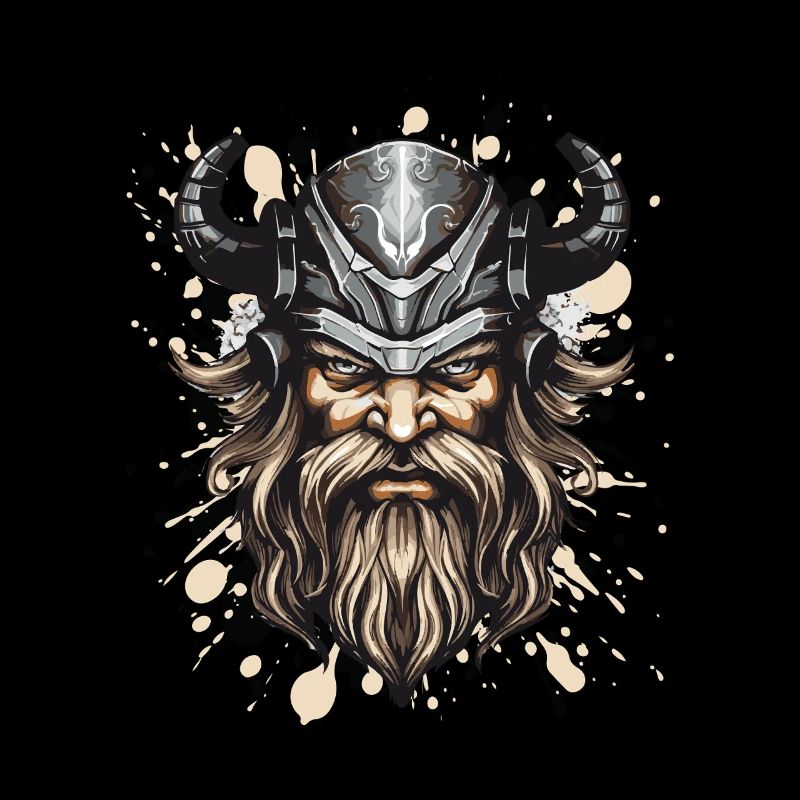 Wikinger Kopf Helm Odin