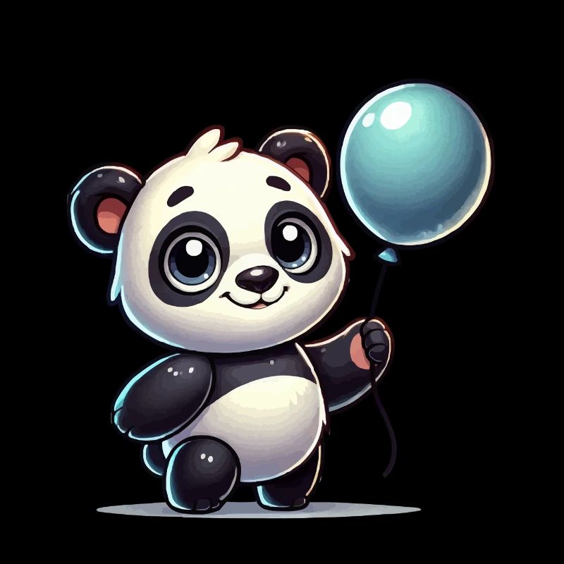 panda comic ballon