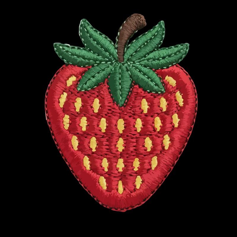 Fraise brodée
