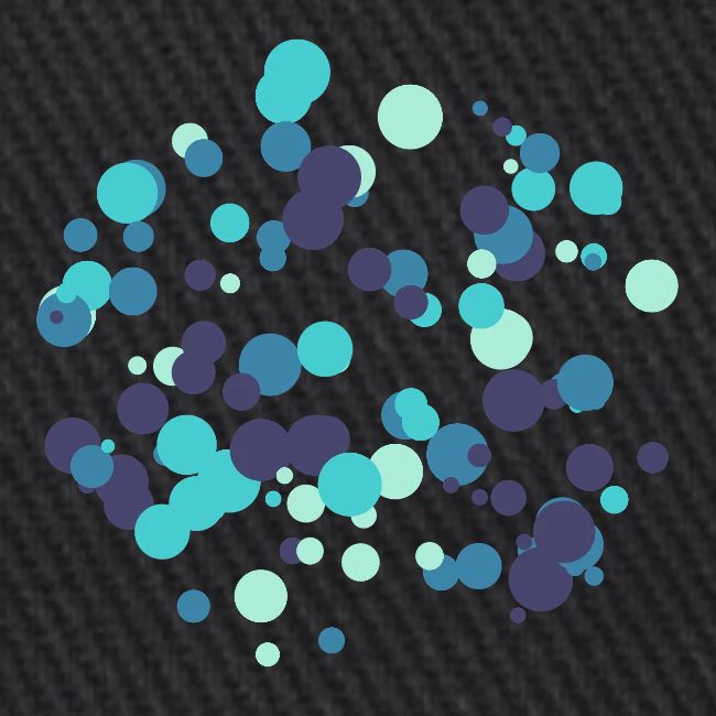 Motif cercles abstraits