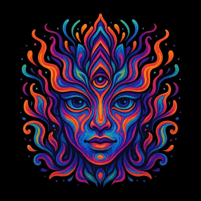 Psychedelic color explosion